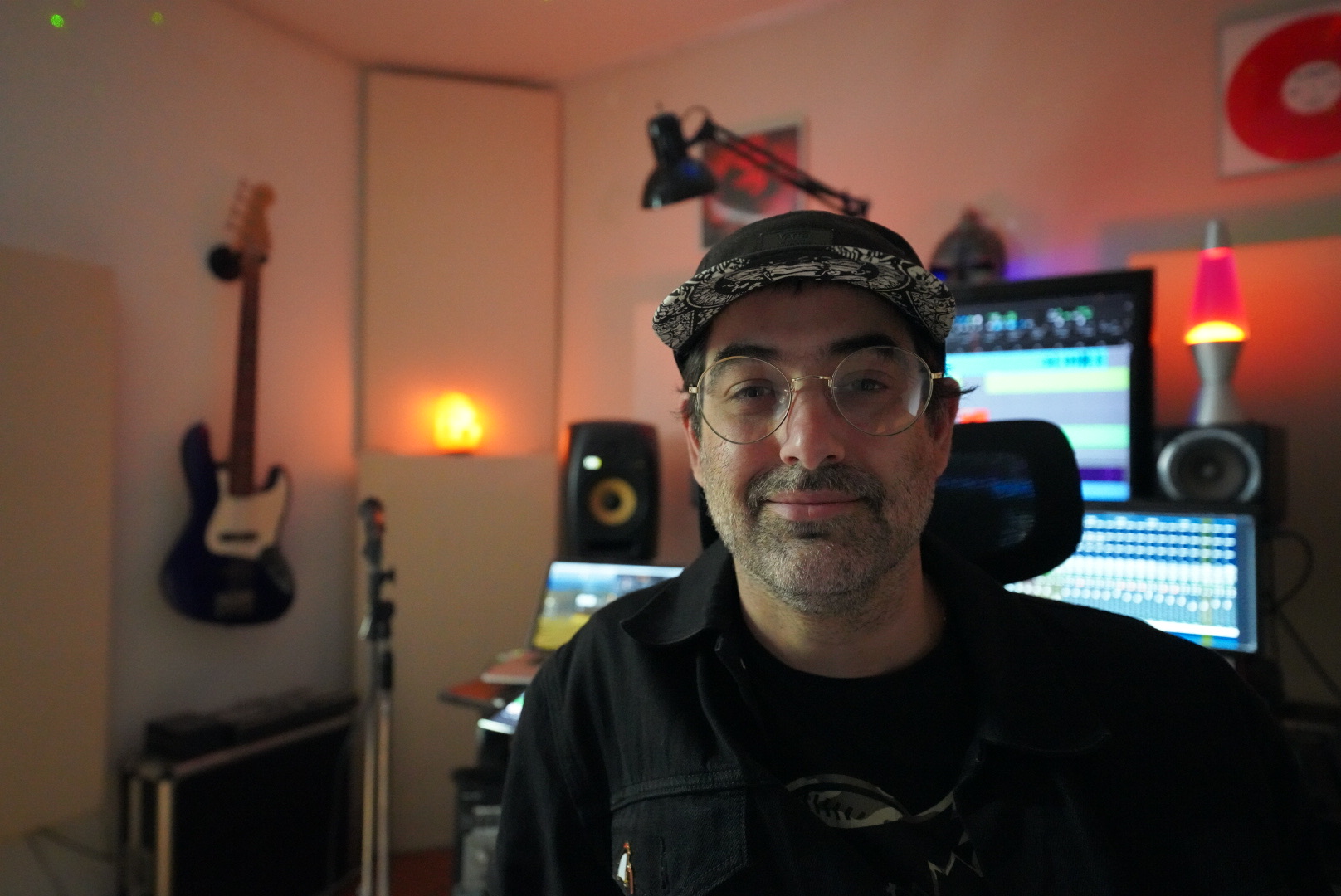 Savilion in his Toronto recording studio